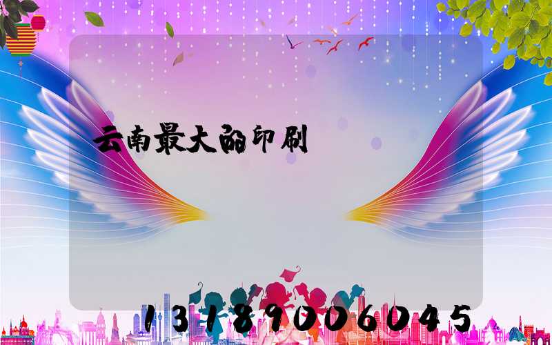 云南最大的印刷廠