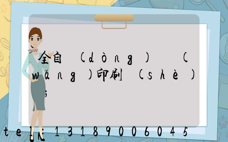 全自動(dòng)絲網(wǎng)印刷設(shè)備