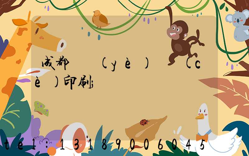 成都專業(yè)畫冊(cè)印刷