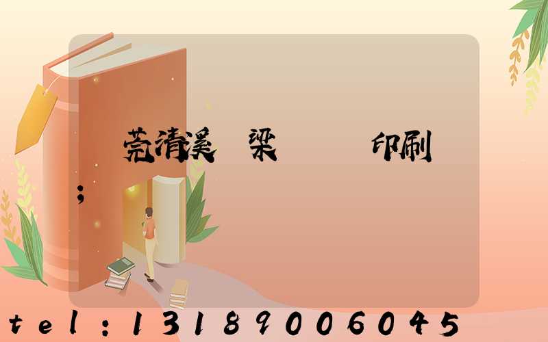 東莞清溪漁梁圍榮輝印刷廠
