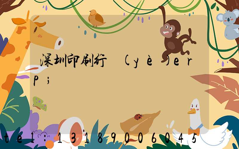 深圳印刷行業(yè)erp